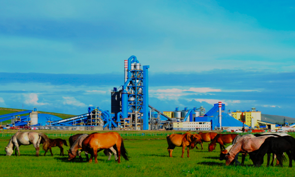 蒙古年產百萬噸水泥生產線