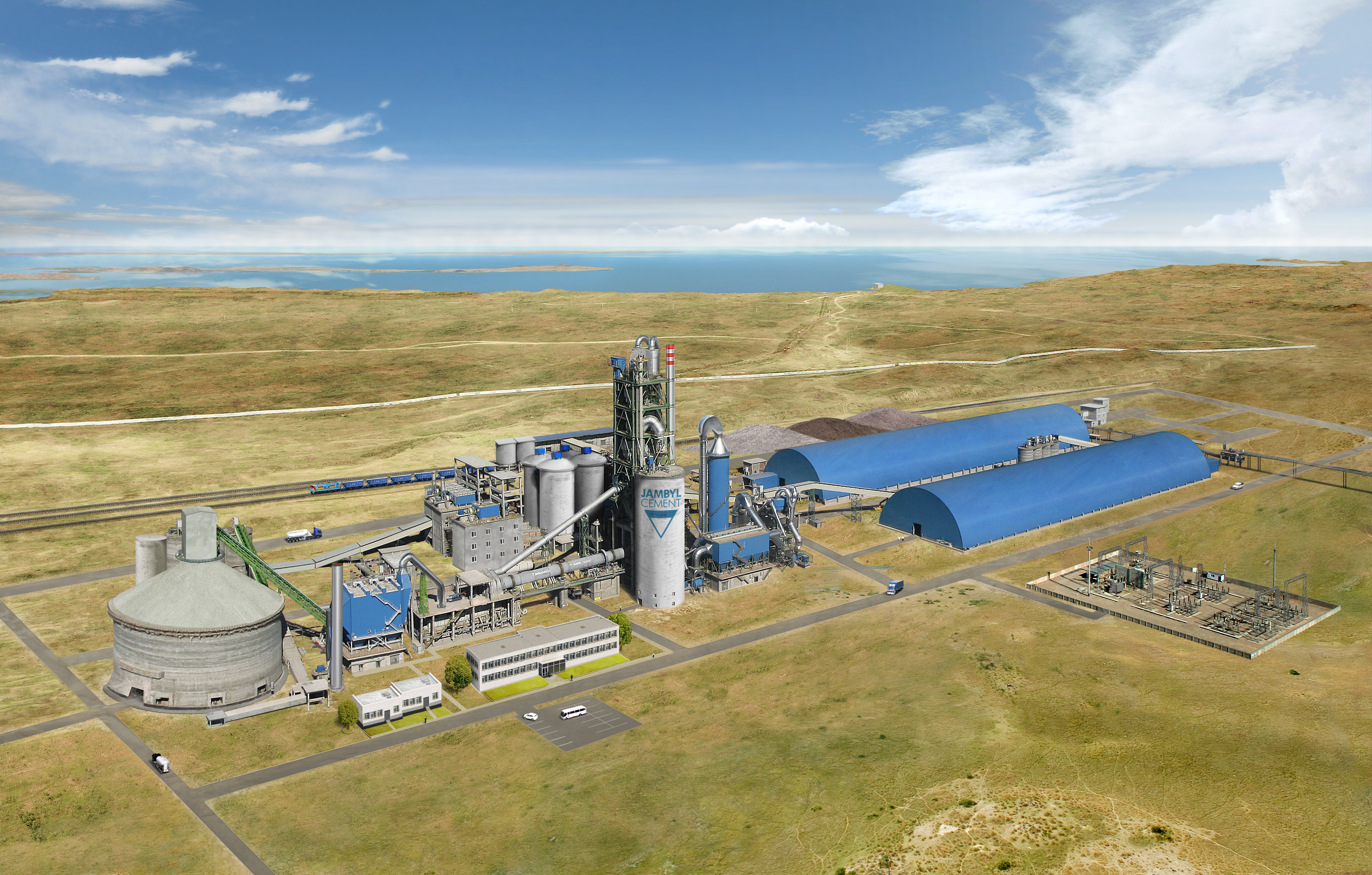 江布爾日產3300噸熟料水泥生產線